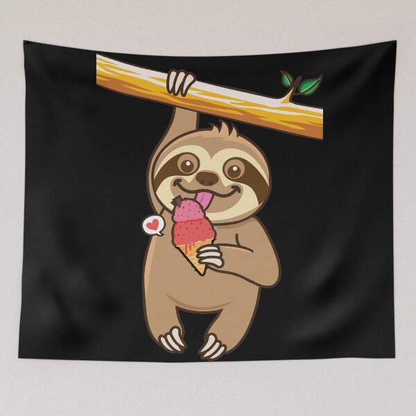 Item preview, Sloth loves ice cream designed and sold by plushism.