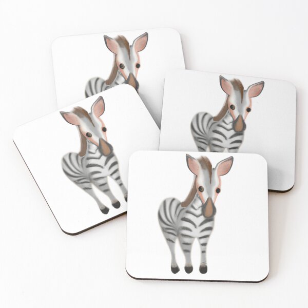 Item preview, Cute Mountain Zebra Drawing designed and sold by WeHeartAnimals.