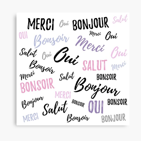 French Words Wall Art Redbubble