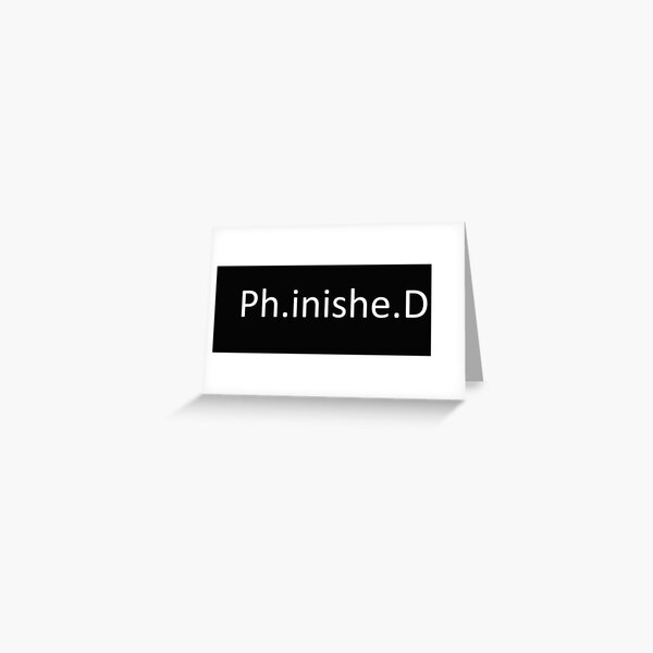 Phinished PhD Tarjetas de felicitación