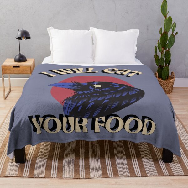 Item preview, I Will Eat Your Food Crow Raven Bird Funny design, Love for birds designed and sold by TatianaLG.
