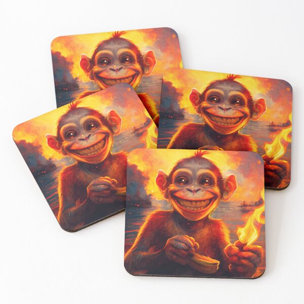 Item preview, smiling monkey  designed and sold by AG-SHOPE.