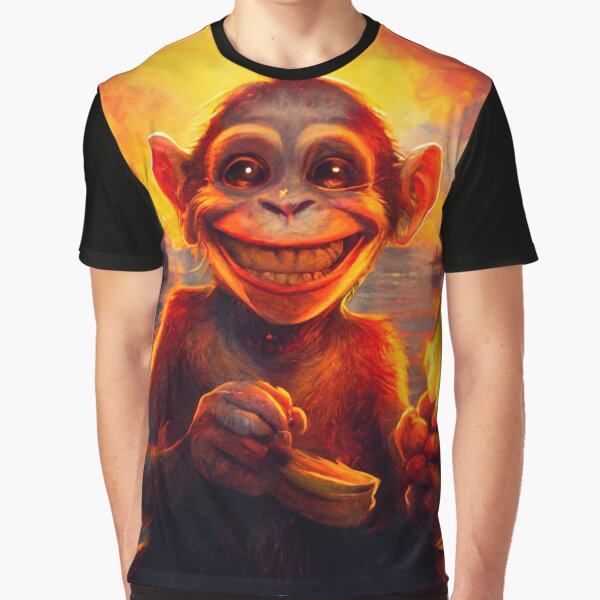 Item preview, smiling monkey  designed and sold by AG-SHOPE.