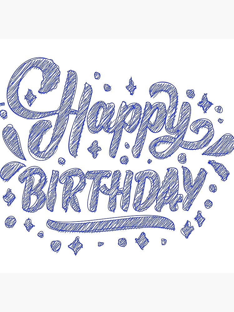 happy birthday hand lettering  wwwkatehursthousecom  Happy birthday  hand lettering Happy birthday typography Happy birthday drawings