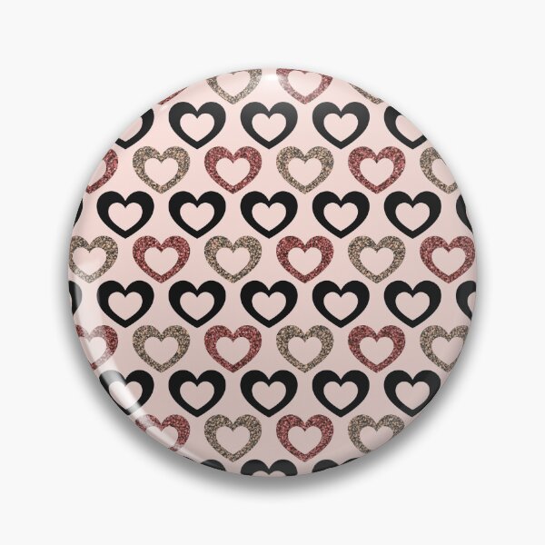 Item preview, Pretty Pink Glitter Hearts Pattern designed and sold by HappyLifeCreate.