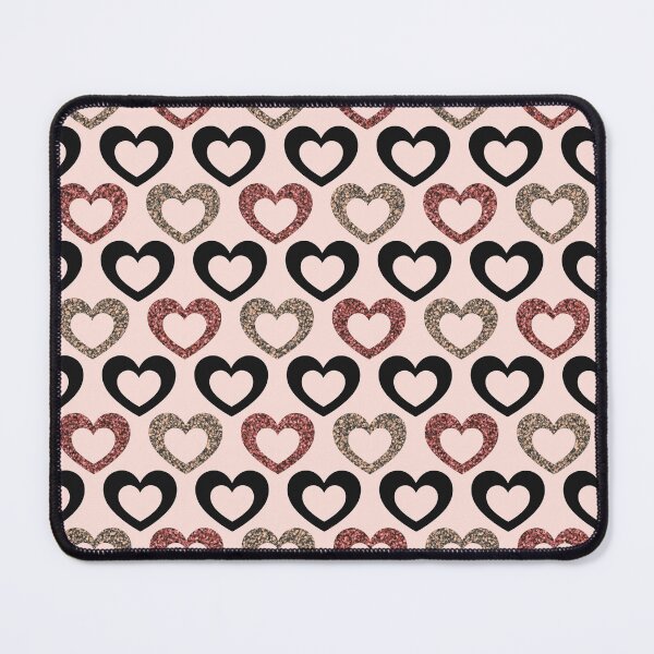 Item preview, Pretty Pink Glitter Hearts Pattern designed and sold by HappyLifeCreate.