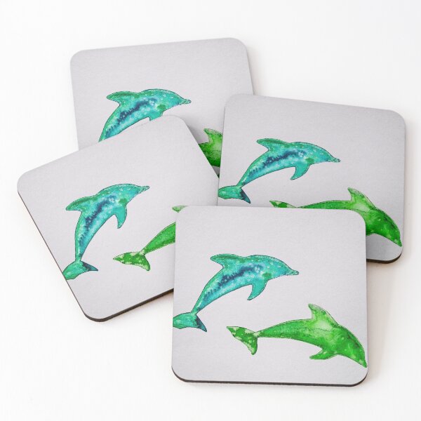 Artikelvorschau, Dolphins in green entworfen und verkauft von Kissart.