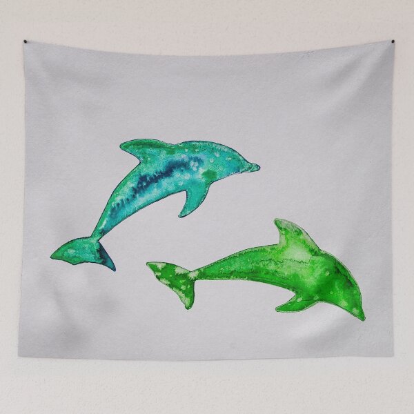 Artikelvorschau, Dolphins in green entworfen und verkauft von Kissart.