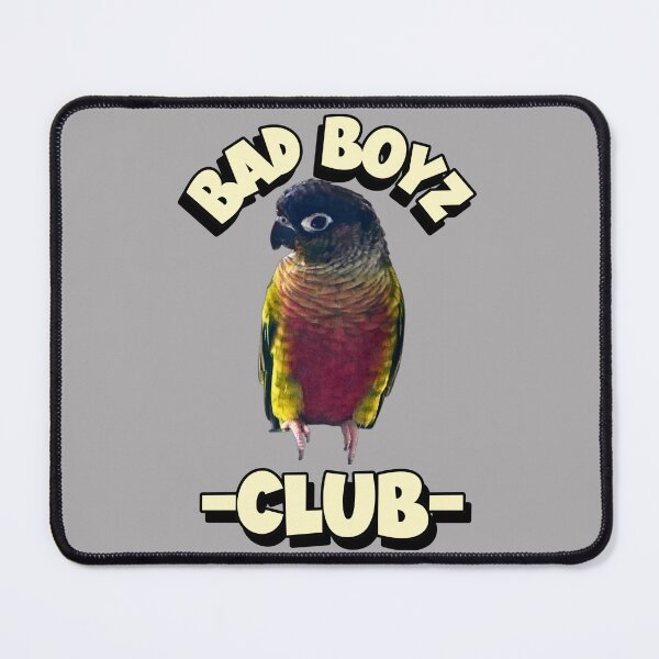 Item preview, Bad Boyz Club Green Cheek Conure design | Conure | Small Parrot | Parakeet | Parrot lover designed and sold by TatianaLG.
