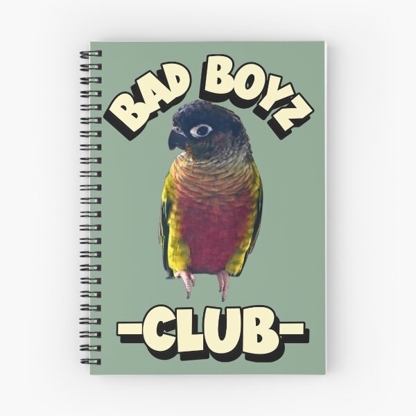 Item preview, Bad Boyz Club Green Cheek Conure design | Conure | Small Parrot | Parakeet | Parrot lover designed and sold by TatianaLG.