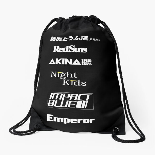 Initial D Team Logos Drawstring Bag