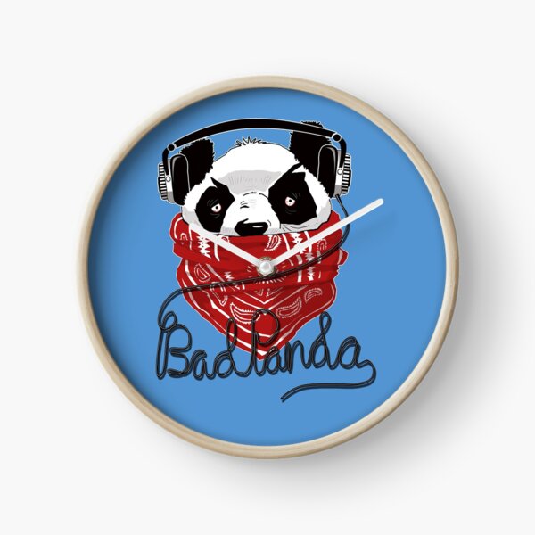 BAD PANDA- Urban Gangster Bear Clock