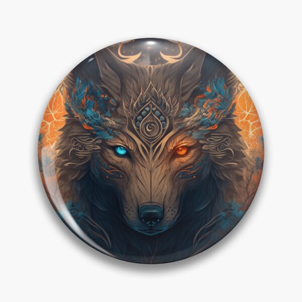 Item preview, Blue and Red Eyes Wolf designed and sold by reneromt.