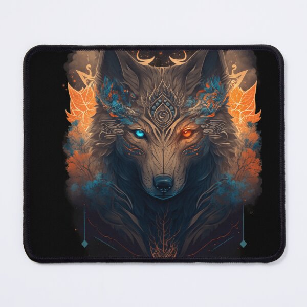 Item preview, Blue and Red Eyes Wolf designed and sold by reneromt.