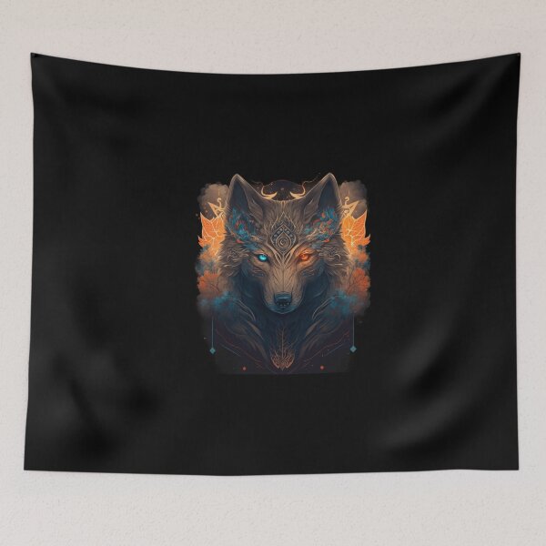 Item preview, Blue and Red Eyes Wolf designed and sold by reneromt.