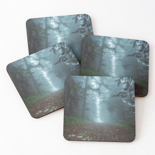 Item preview, forest road in fog designed and sold by svanaerschot.