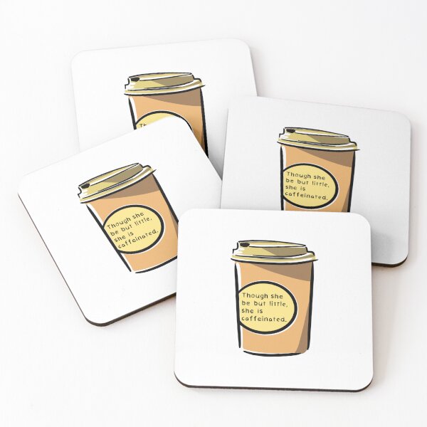 Item preview, Though She Be But Little, She Is Caffeinated (Orange) designed and sold by O1RSH.