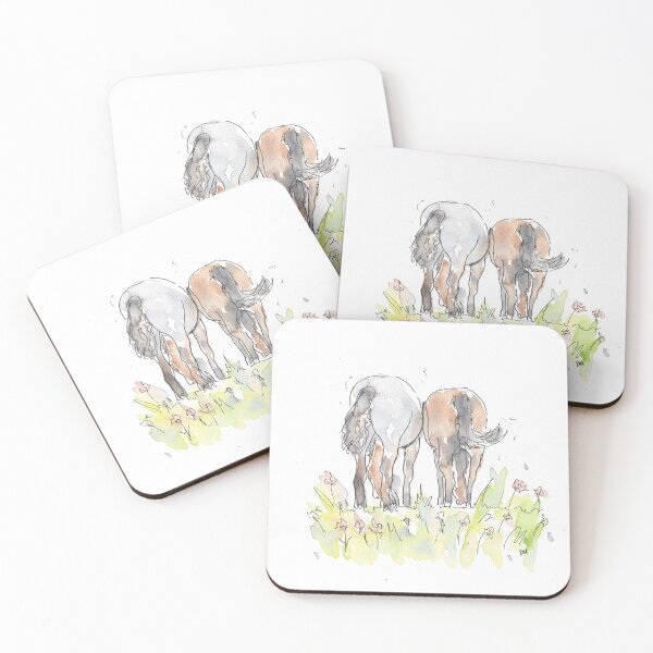 Artikelvorschau, Pony-Freunde-Stift-Illustration. entworfen und verkauft von DebTheZeb.