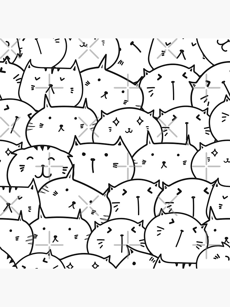 "Cats Wallpaper" Sticker for Sale by mintead Redbubble