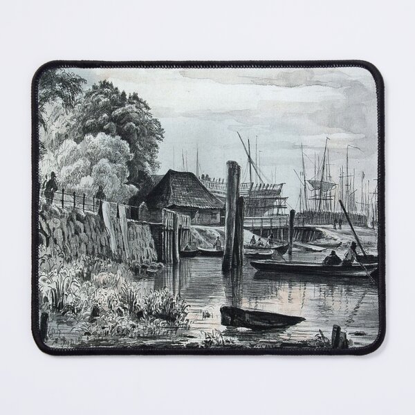 Item preview, Port of Hamburg by Adolph Vollmer designed and sold by tomorrowsart.