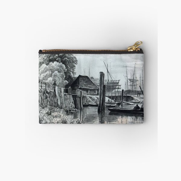 Item preview, Port of Hamburg by Adolph Vollmer designed and sold by tomorrowsart.