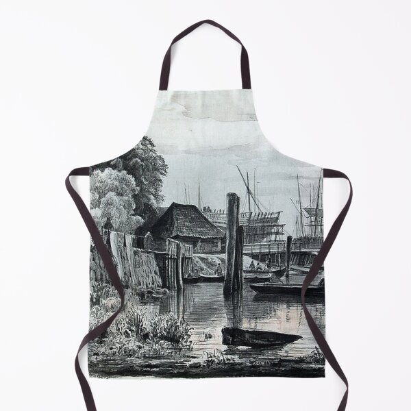 Item preview, Port of Hamburg by Adolph Vollmer designed and sold by tomorrowsart.