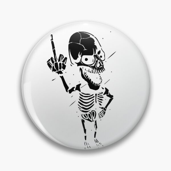 Item preview, skull middle finger designed and sold by Zas9.