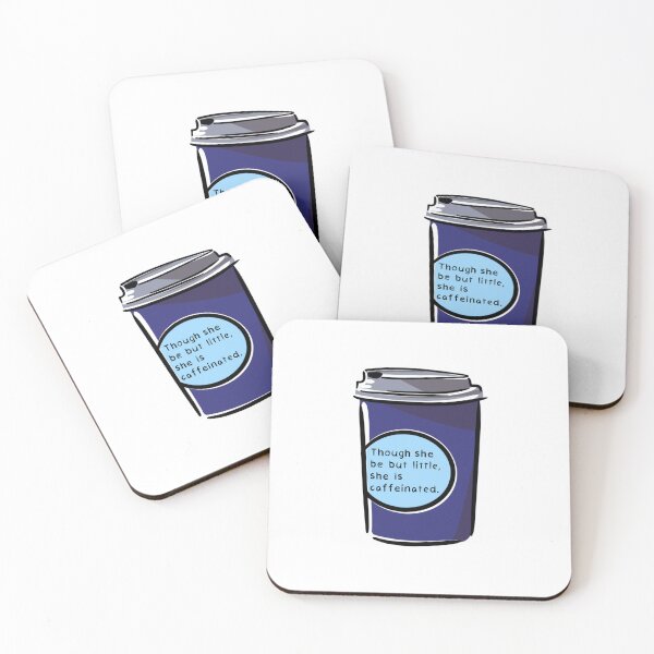 Item preview, Though She Be But Little, She Is Caffeinated (Dark Blue) designed and sold by O1RSH.