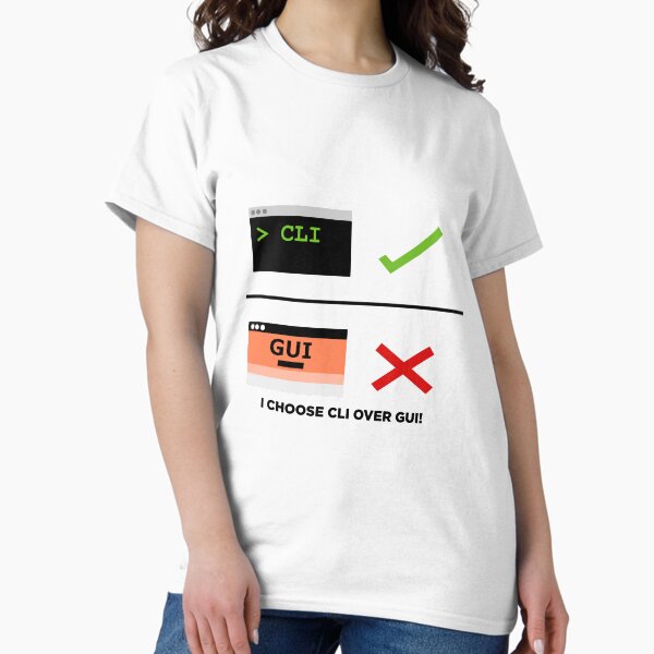 Item preview, CLI over GUI! designed and sold by design-by-max.