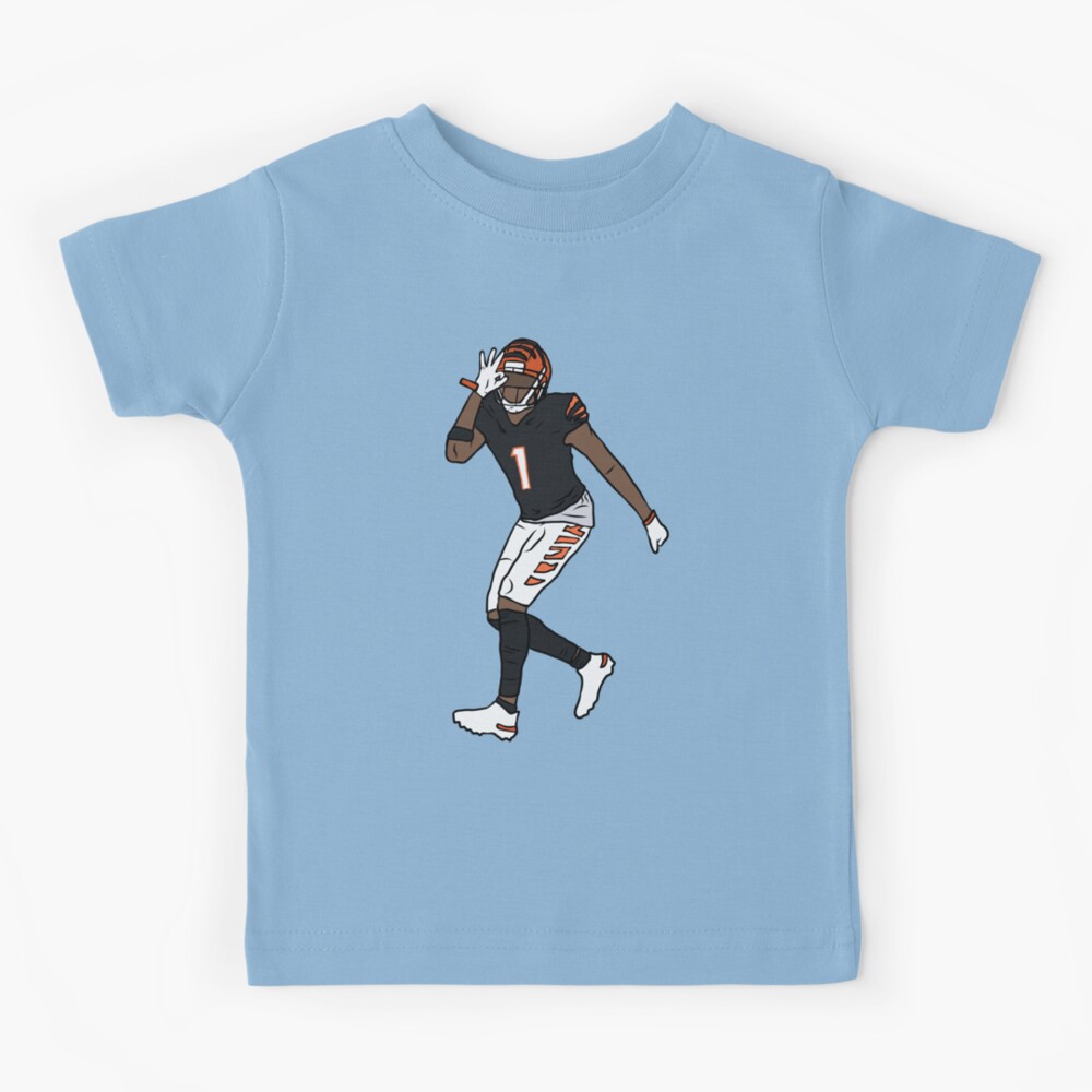 Ja'Marr Chase Celebration 3 Kids T-Shirt for Sale by RatTrapTees