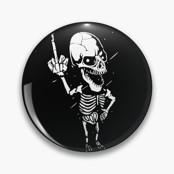 Item preview, skull middle finger designed and sold by Zas9.