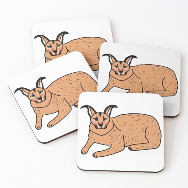 Item preview, Big Floppa Female Caracal Blushing  designed and sold by Softsi.