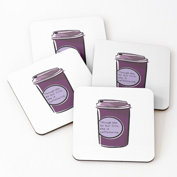 Item preview, Though She Be But Little, She Is Caffeinated (Purple) designed and sold by O1RSH.