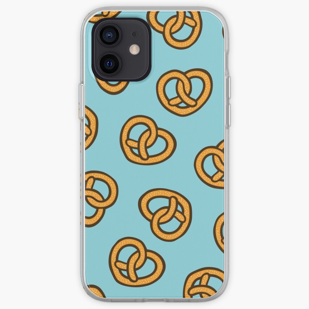 I Heart Pretzels Pattern iPhone Case & Cover