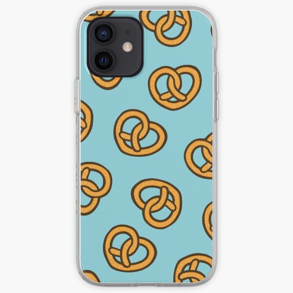 I Heart Pretzels Pattern iPhone Soft Case