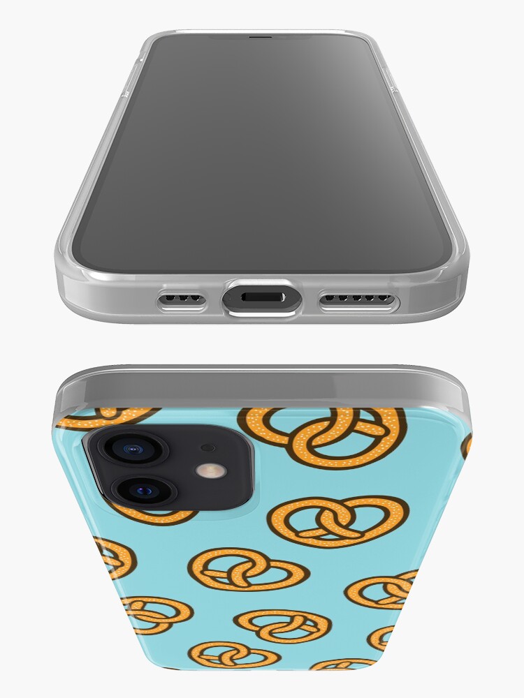Alternate view of I Heart Pretzels Pattern iPhone Case & Cover