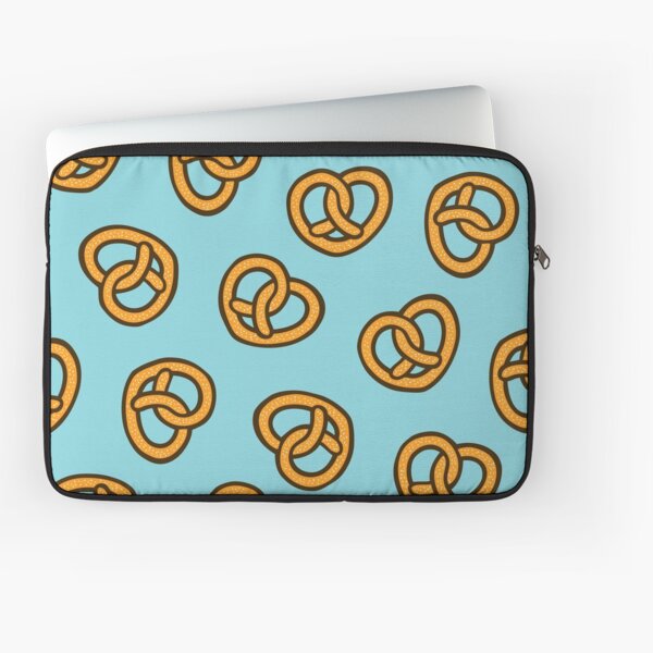 I Heart Pretzels Pattern Laptop Sleeve
