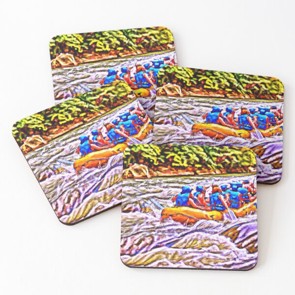 Item preview, Rafting en aguas bravas de arte pop designed and sold by Naomi Gutierrez Parrish.
