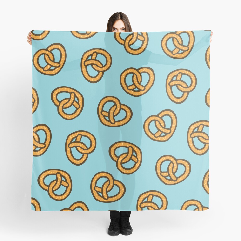 I Heart Pretzels Pattern Scarf