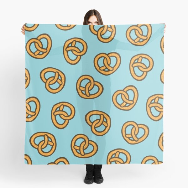 I Heart Pretzels Pattern Scarf