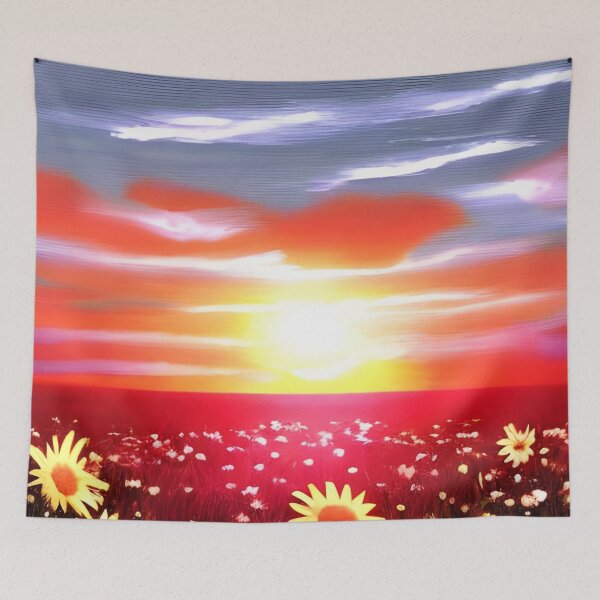 Item preview, Daisy sunset wallpaper designed and sold by gramizzia.