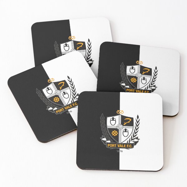 Item preview, Port Vale FC logo split - Black/white designed and sold by Etchedclothing.