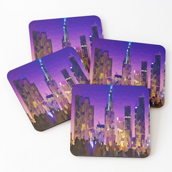 Item preview, Los Angeles California Pink Sunset Skyline designed and sold by Jon-Baran.