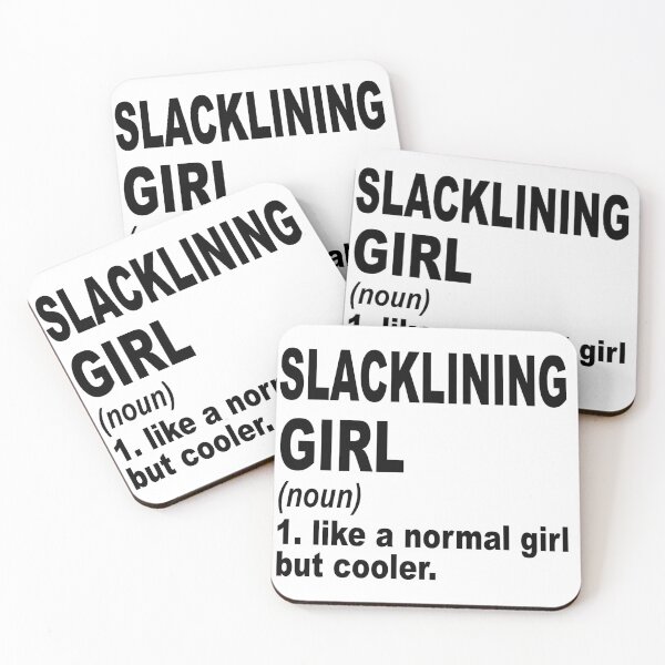 Item preview, Slacklining Girl Like A Normal Girl But Cooler,Slacklining Lovers Gift designed and sold by Dogs Geeky⭐⭐⭐⭐⭐.