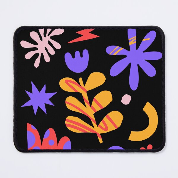 Aperçu de l'œuvre Formes graphiques et florales abstraites créée et vendue par KO-SIM.