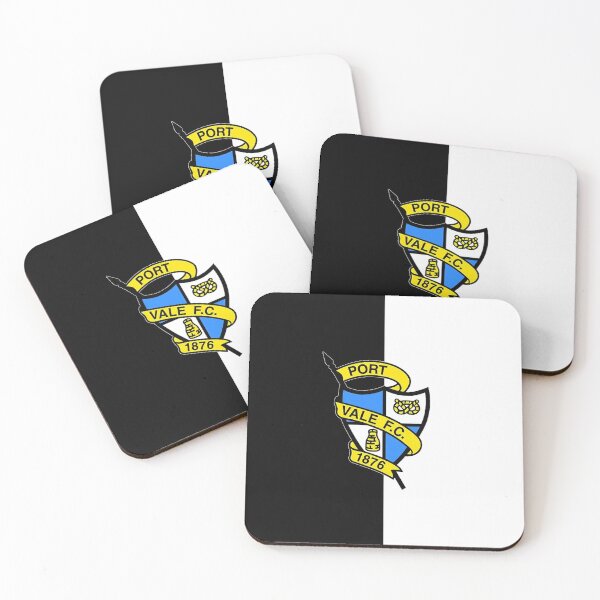 Item preview, Port Vale FC retro 1983-2013 (80s, 90s, 00s) logo split - Black/white designed and sold by Etchedclothing.
