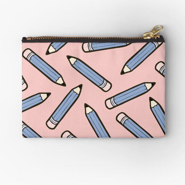Pencil Power Rose Quartz & Serenity Pattern Zipper Pouch