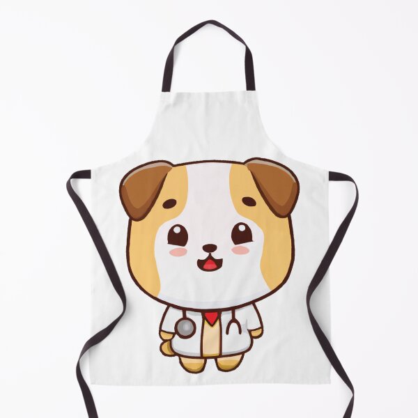 Item preview, Doctor Dog wearing a lab coat and stethoscope designed and sold by FlippinTurtles.