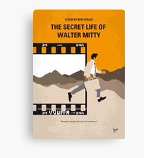 No806 My The Secret Life of Walter Mitty minimal movie poster Canvas Print