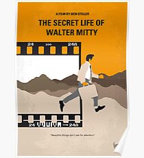 No806 My The Secret Life of Walter Mitty minimal movie poster Poster